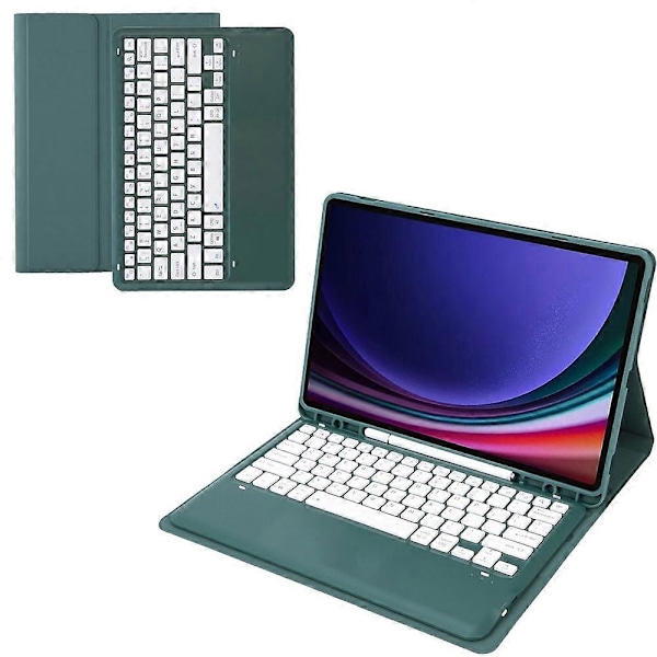 Tyyppi G A810B Samsung Galaxy Tab S10+/S9 FE+/S9+ 12.4\" X610/X616 irrotettava Bluetooth-näppäimistö Multicolor Style E