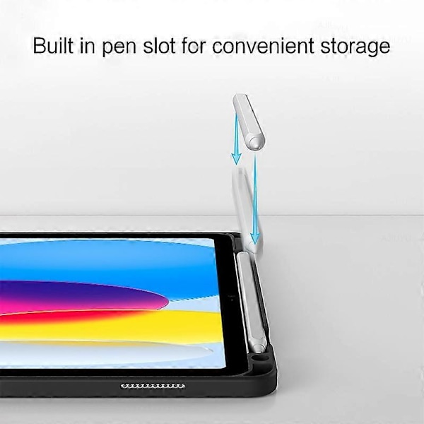 iPad 10.9 (2022) Nahkakotelo + Bluetooth-näppäimistö taustavalolla ja kosketuslevyllä