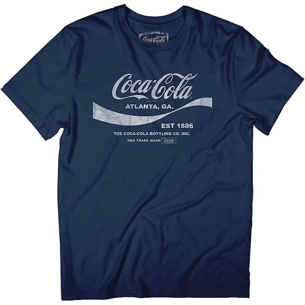 Coca Cola Drink 1886 T-shirt för män Navy Blue L