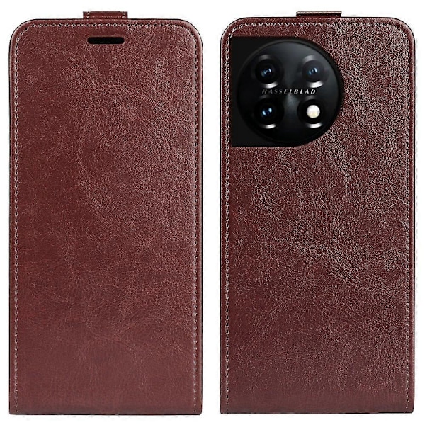 OnePlus 11 5G PU-nahkainen puhelinkotelo korttipaikalla, kaksoismagneettilukolla ja pystysuoralla läppäkannella Multicolor Style D