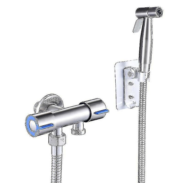 Termostatisk Chrome Bidé Sprayer Kit Handhållen duschbidé