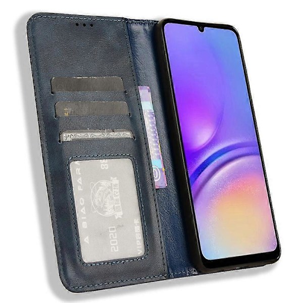 Samsung Galaxy A05 4G -puhelin kotelo, iskunkestävä PU-nahkainen lompakkokotelo jalustalla Multicolor Style A