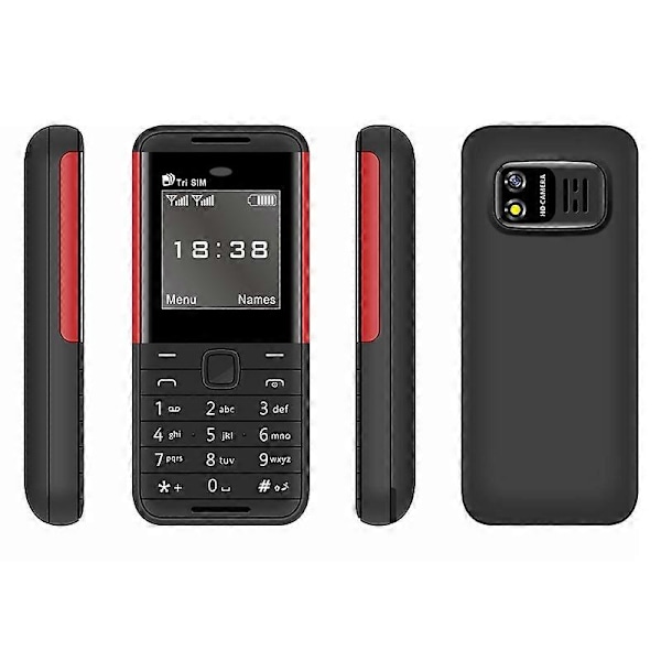 BM5310 1,33-tommer Mini Triple SIM Standby Bar Telefon Bærbar 2G Mobiltelefon Multicolor Style C