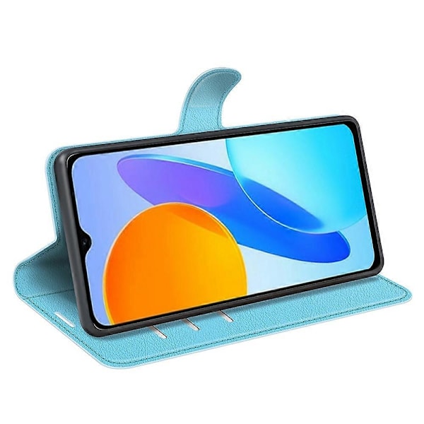 Honor X8 5G Lompakkokotelo PU-nahkaa+TPU Folio Flip Magneettilukolla Multicolor Style E