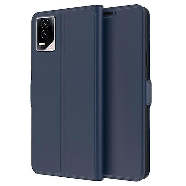 Honor GT -kotelo, iskunkestävä TPU-sisäkuori, nahkainen puhelinkotelo korttipaikalla Multicolor Blue