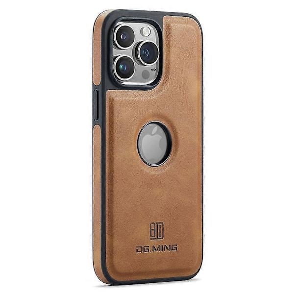 Skal för iPhone 15 med logovy, anti-dropp PU-läderbelagd PC+TPU-skydd Multicolor Style B