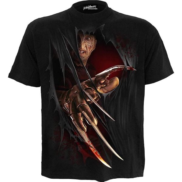 Wb Skräck - Freddy Claws - Elm Street - T-shirt Svart Black XL