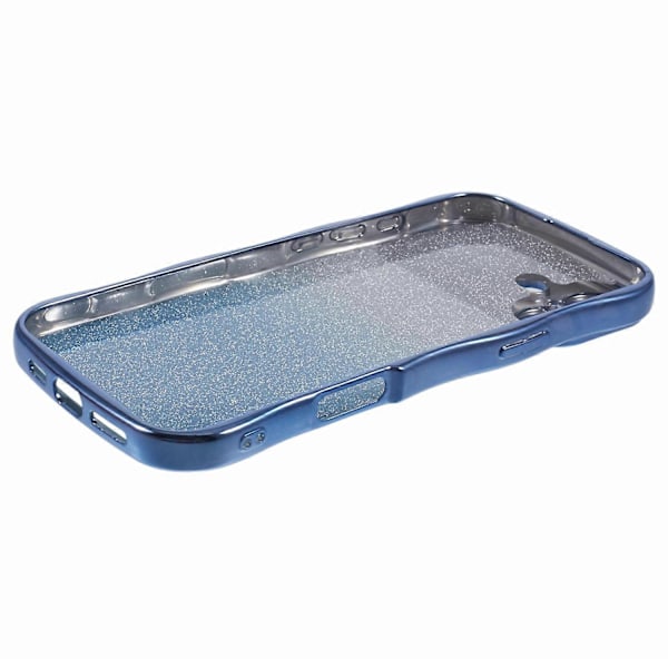 iPhone 16 -kotelo Gradient Glitter TPU -puhelinkuori sähköpinnoitetulla kiharakehyksellä Multicolor Style E