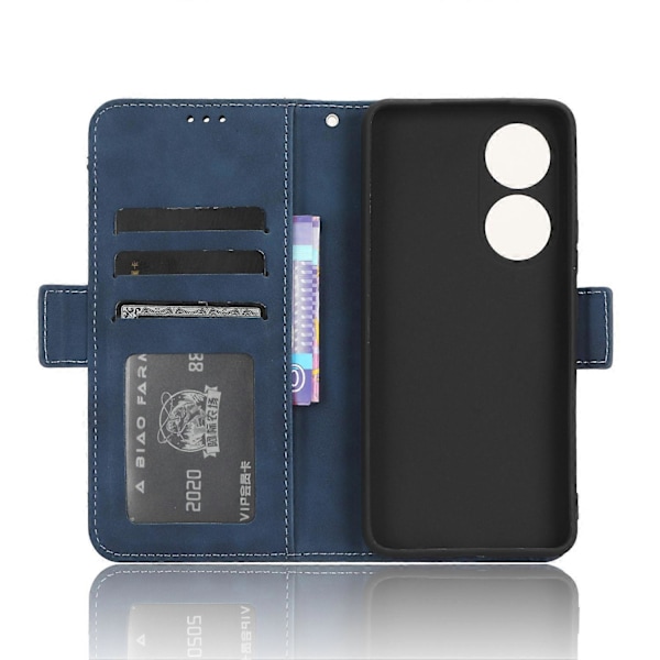 Til vivo Y100 5G/T2 5G Multipla Kortpladser PU Læder Telefon Etui Stativ Pung Cover Multicolor Style D