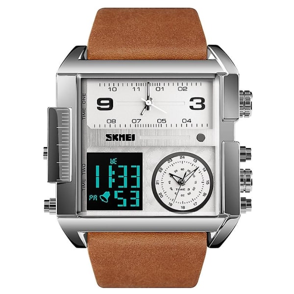 Skmei 1391 Square Dial Business Watch Silver