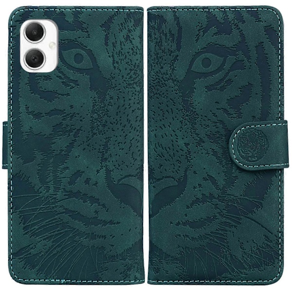 Til Samsung Galaxy A06 Etui Tiger Prægning Læder Wallet Telefon Cover Multicolor Style A