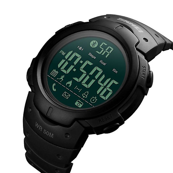 Skmei 1301 50m Vandtæt Sports Bluetooth Sort Black