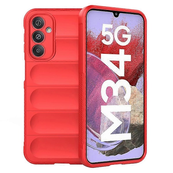 Stöttåligt Telefonskal för Samsung Galaxy F34 5G/M34 5G Skyddande Robust TPU-Skal Multicolor Style C