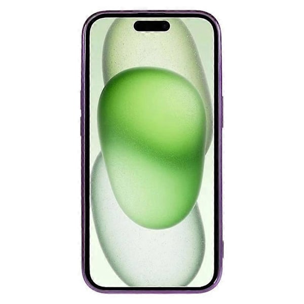 iPhone 14 Magneettinen Kotelo WANLONFENG Galvanoidulla TPU-kuorella ja Linssisuojalla + 2 kpl Karkaistua Lasia Multicolor Dark Purple
