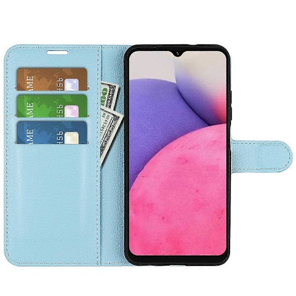 För Samsung Galaxy A33 5G Litchi Textur PU Läder Flip Ställ Fodral Plånboksstil Magnetlås