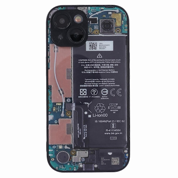 AL Series iPhone 15 -puhelimen kuori, tarkat leikkaukset, puhelimen suojus, akun piirilevy Multicolor Long Battery Circuit Board
