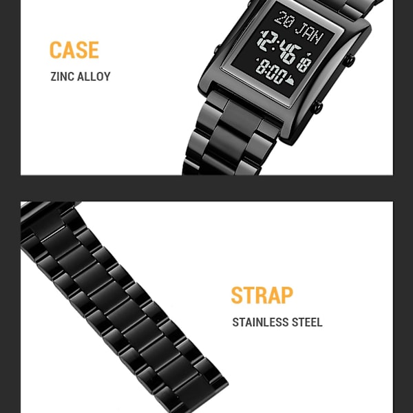 Skmei 1815 Worship Male Watch, Färg: Rose Gold Pink Pink