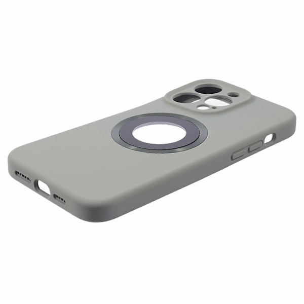 Til iPhone 14 Pro Silikone+PC Slim Cover Kompatibelt med MagSafe Logo Visning Stødsikkert Telefoncover Multicolor Style E