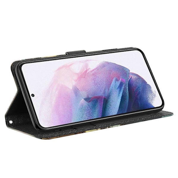 För Samsung Galaxy A25 5G Fodral Läder 3D Mönster Telefonskal Multicolor Cat and Tiger