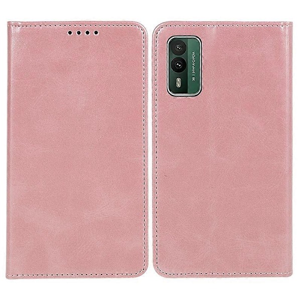 För Nokia XR21 Affärsstil Kalvtextur Läder Telefonfodral Magnetisk Stängning Ställ Plånboksfodral Multicolor Style F