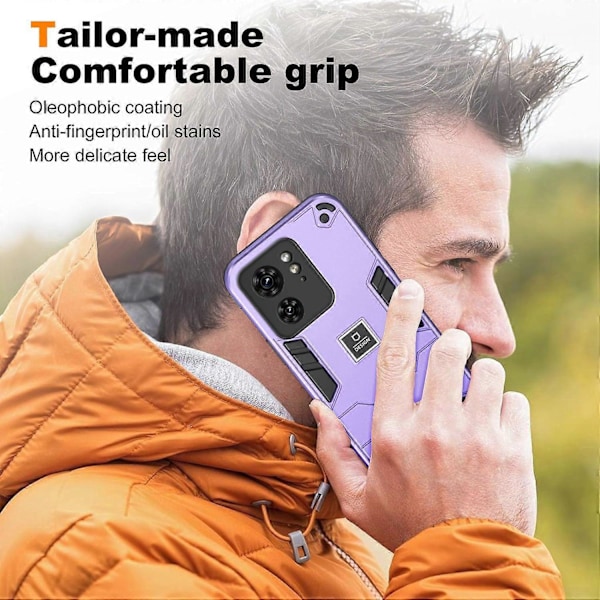 Robust hybrid støtsikker hard PC myk TPU-deksel til Motorola Edge 40 5G-telefon Multicolor Style C