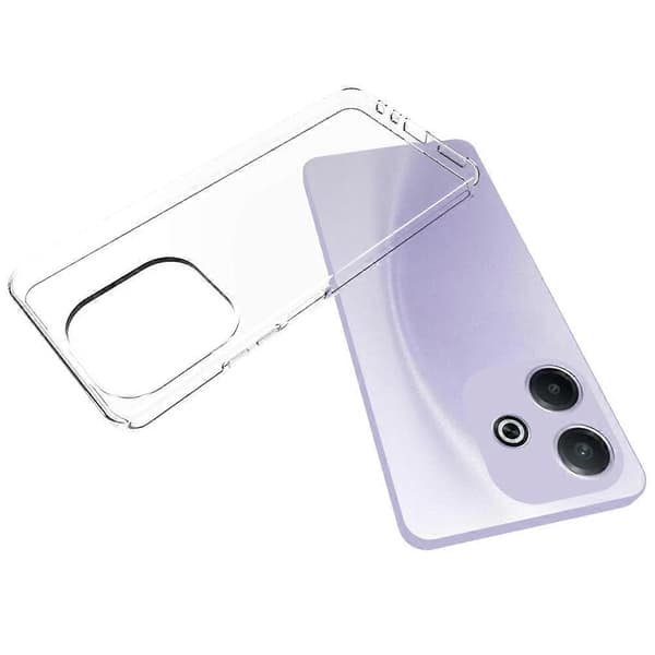 För Oppo A5 Pro 5G Transparent Telefonfodral Vattenmärkesresistent TPU Baksida