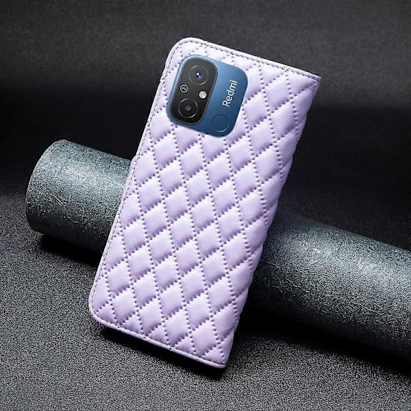 för Xiaomi Redmi 12C 4G Präglat PU Läder Plånboksfodral med Ställ Skydd Multicolor Style E