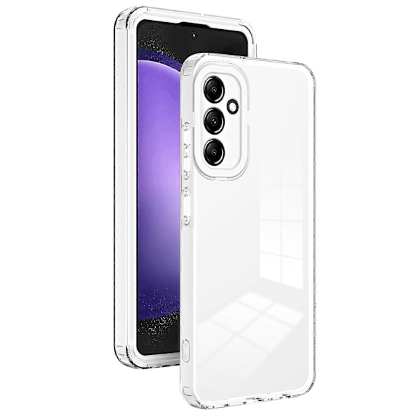 Samsung Galaxy S23 FE -kotelo TPU+PC Pudotussuojattu Läpinäkyvä Takakuori Multicolor Style E