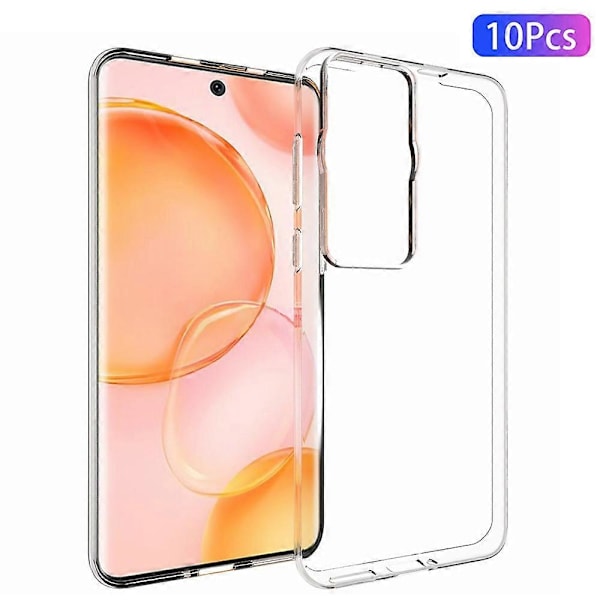 10 st/förpackning för Huawei P60/P60 Pro mobilskal Inre vattenmärkesfri transparent mobilskal