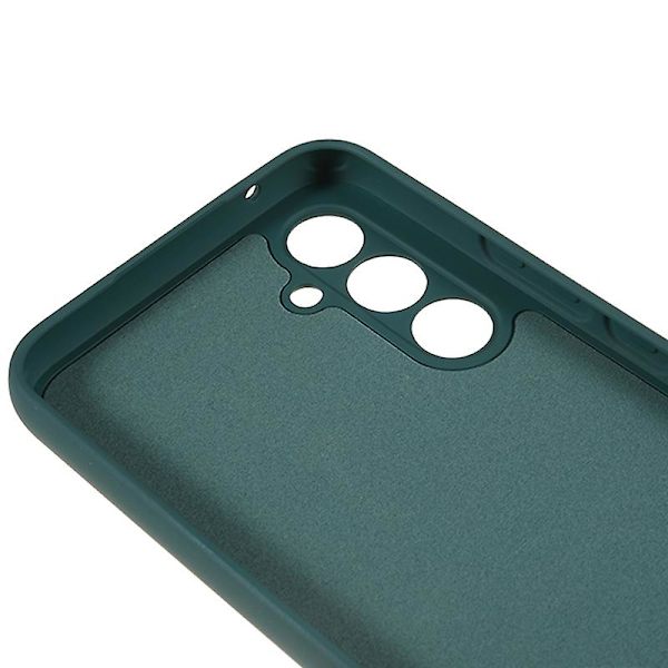 För Samsung Galaxy S23 Fe Fiberfoder Gummibelagt Tpu- cover anti-scratch case Army Green