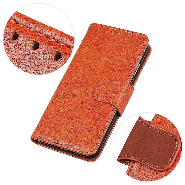 Til Samsung Galaxy A05 4G Etui Nappa Tekstur Spaltet Læder Foldbart Stativ Telefon Cover Multicolor Style A