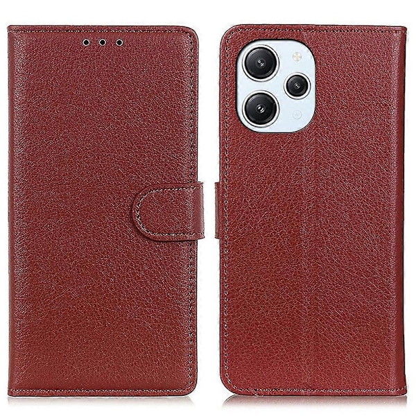 Til Xiaomi Redmi 12 4G Wallet Stand Cover Klassisk PU Læder Stødsikkert Telefon Cover Multicolor Style E