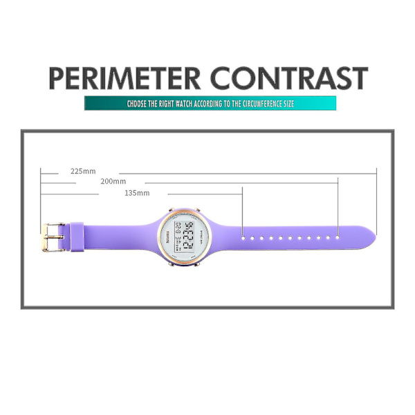 Skmei 1720 Led Digital Display Elektronisk watch Pink
