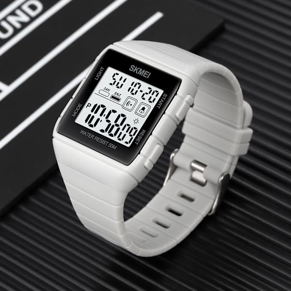 SKMEI 1960 sportklockor Nedräkning dubbel tid watch väckarklocka Kronografbord Digitala klockor grey