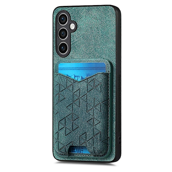 Til Samsung Galaxy S23 FE Etui med Præget Mønster Kortholder Støtteben Læder Bagcover Multicolor Style C