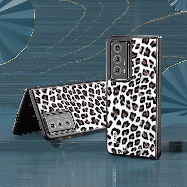 ABEEL Honor Magic V2 5G Leopardikuvioinen Naarmuuntumaton Suojakuori PU-nahka+PC Puhelinkotelo Multicolor Style C