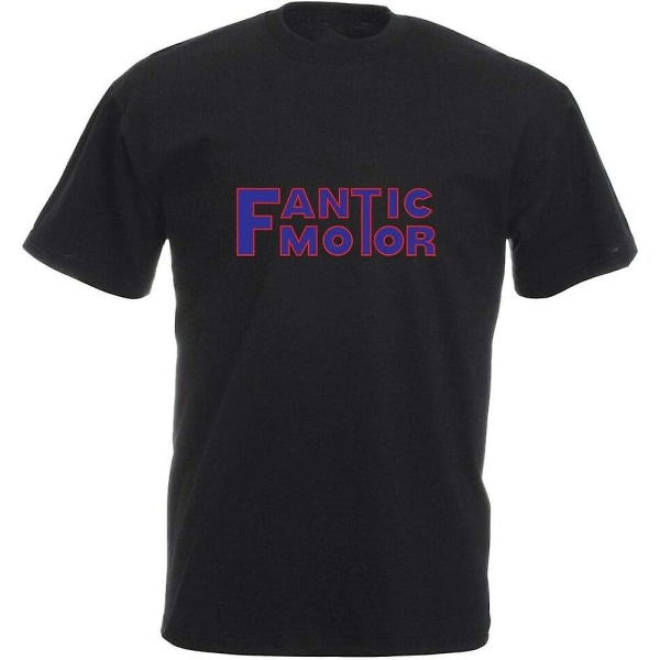 Ergou Fantic Motor T-shirt Biker Motorcycle Rider Olika storlekar och färger - vuxen, 3xl Black M