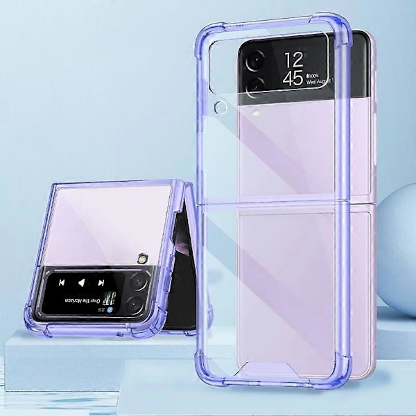 GKK Samsung Galaxy Z Flip4 5G Airbag TPU Läpinäkyvä Puhelinkotelo Käännettävä Suojus Multicolor Style F