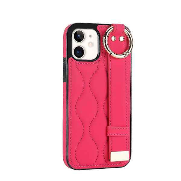 iPhone 12 mini -kotelo aaltokuviolla PU+TPU jalustalla Multicolor Rose