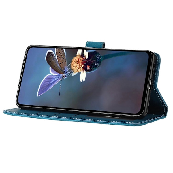 Blommig PU-läder plånboksfodral med stativ för iPhone 12 Pro Max 6,7 tum Multicolor Style A