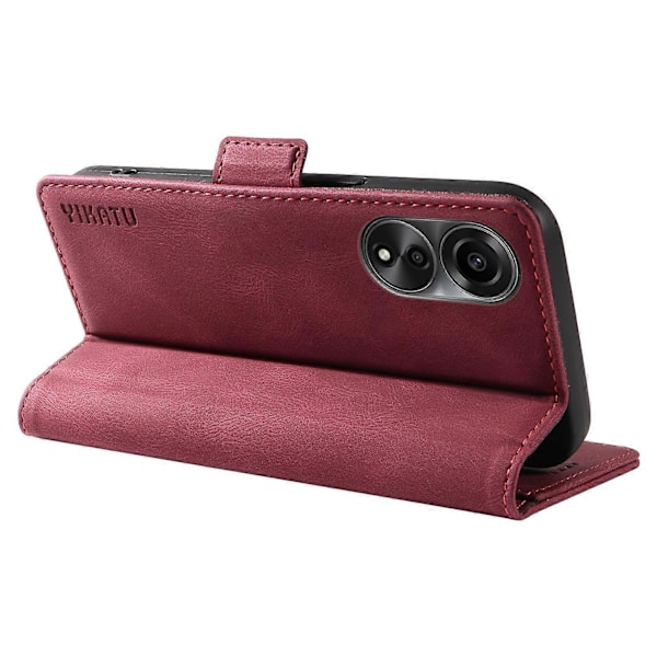 YIKATU YK-005 För Oppo A78 4G PU Läder Plånboksfodral Skinn-touch Ställ Flipskydd Multicolor Style G