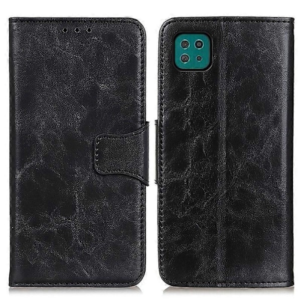 Pung Stand Split Læder Telefon Cover Skal til Samsung Galaxy A22 5G (EU Version)