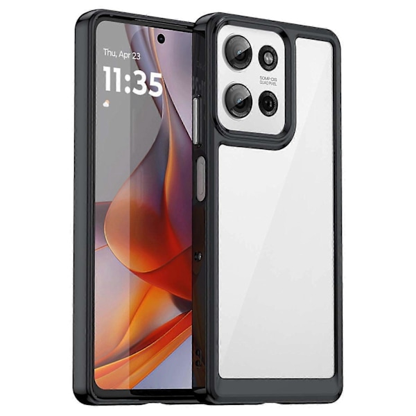 Skal för Motorola Moto G75 5G TPU+Akryl Skyddande Transparent Mobilskal Multicolor Style A