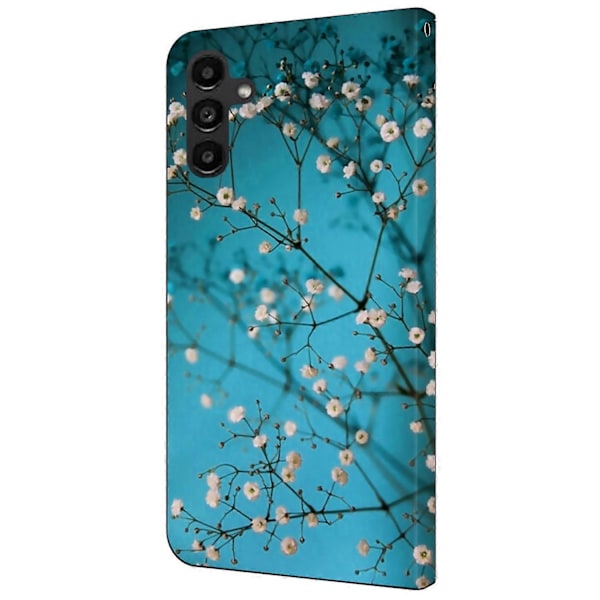 Fodral för Samsung Galaxy A14 4G/5G Mönstertryckt Skyddande Fodral TPU+PU Läder Flip Telefonfodral Multicolor Style F