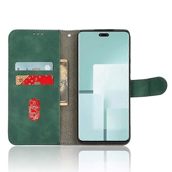 Ihoa myötäilevä nahkakotelo Xiaomi Civi 3 5G:lle, taitettava jalustallinen lompakko suojakuori Multicolor Style C