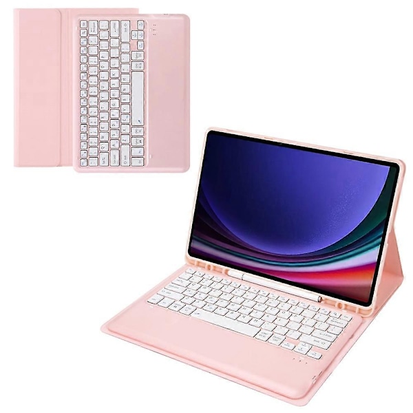 Tyyppi G A810B Samsung Galaxy Tab S10+/S9 FE+/S9+ 12.4\" X610/X616 irrotettava Bluetooth-näppäimistö Multicolor Style C