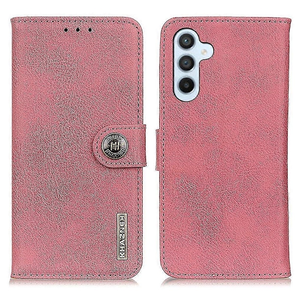 KHAZNEH Samsung Galaxy A05s 4G -kotelo, lehmännahkakuvioinen jalustallinen lompakkokotelo, nahkainen puhelinkotelo Multicolor Style A