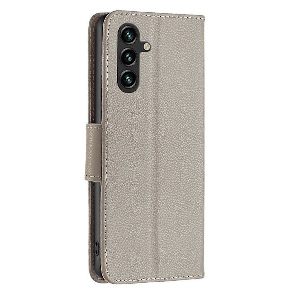 Til Samsung Galaxy A15 4G Etui Litchi Tekstur PU Læderpung Mobiltelefon Cover Multicolor Style G