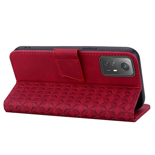 För Xiaomi Redmi Note 12S 4G Fodral Präglat PU Läder Fallsäkert Telefonskal Multicolor Style C