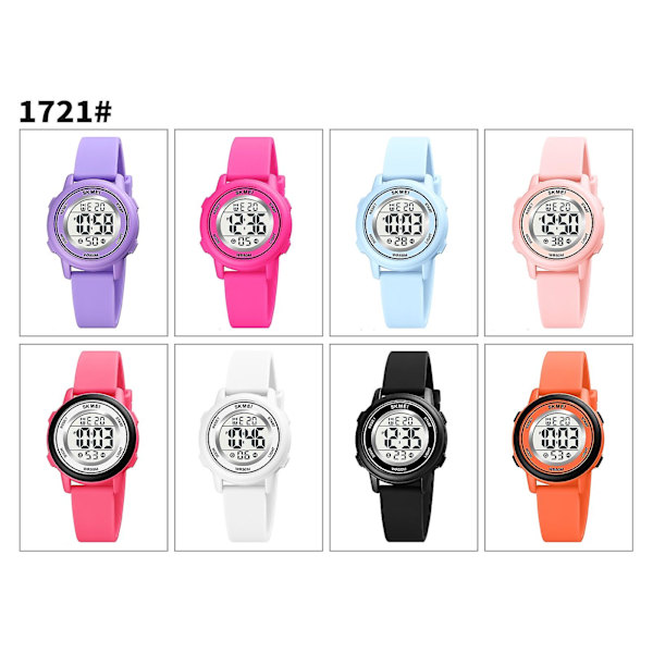 Skmei 1721 Digital Display Elektronisk Ur Orange